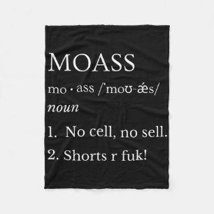 Mo No Cell No Sell Shorts R For Stonk Gamer Apes  Fleece Blanket