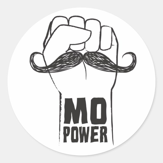 Mo Power Classic Round Sticker (Front)