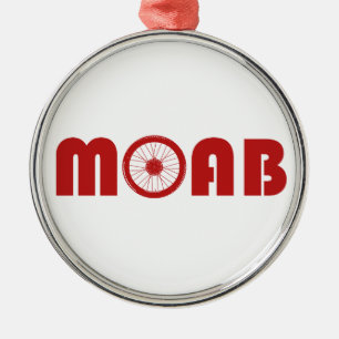 Moab (Bike Wheel) Metal Ornament