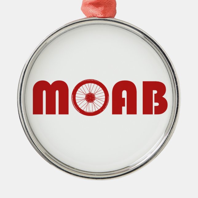 Moab (Bike Wheel) Metal Ornament (Front)