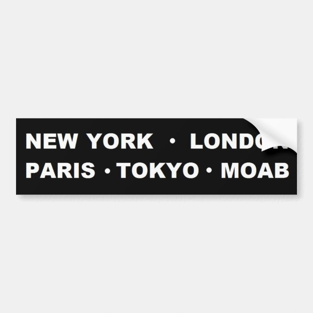 Moab Bumper Sticker (Front)