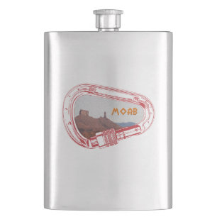 Moab Climbing Carabiner Hip Flask