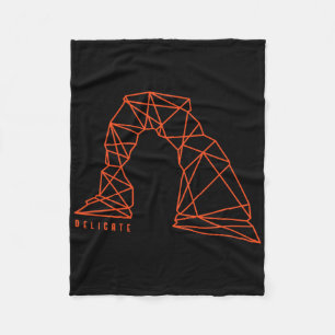 Moab Delicate Arch For Hiking And Camping Lovers Fleece Blanket