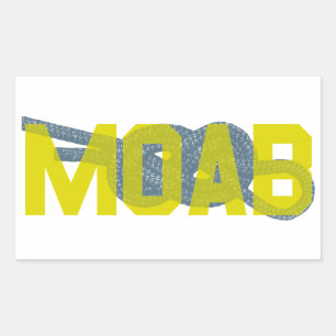 Moab Figure 8 Climbing Rectangular Sticker