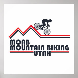 Moab mtb mountain biking poster
