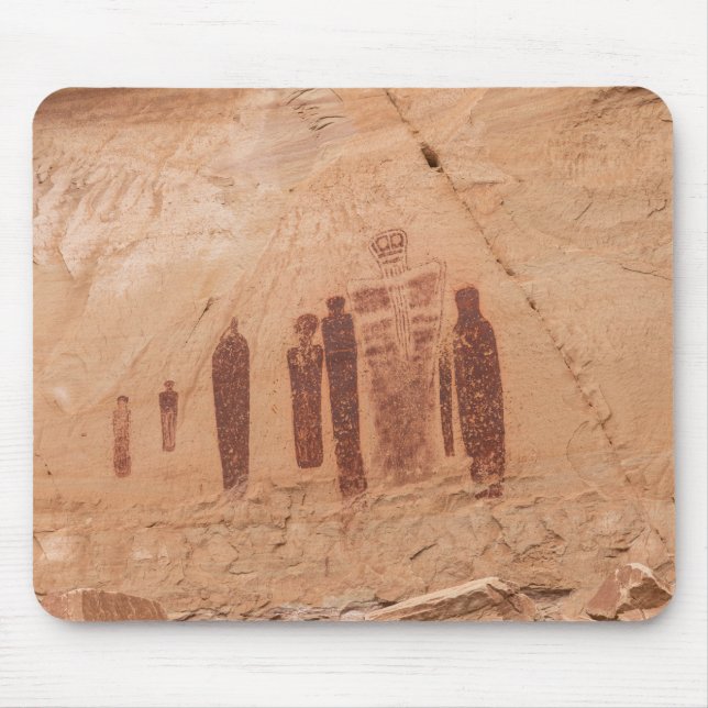 Moab Rock Art the Great Gallery Mouse Pad (Front)