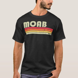 MOAB UT UTAH Funny City Home Roots Gift Retro 70s  T-Shirt