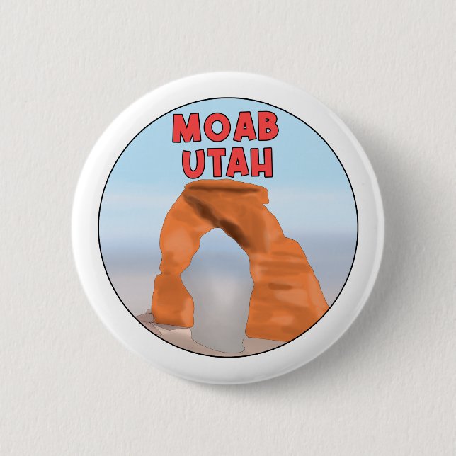 Moab Utah 6 Cm Round Badge (Front)