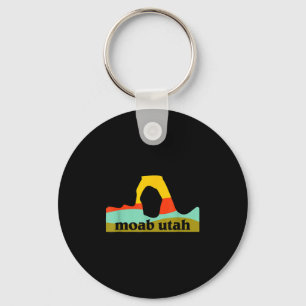 Moab utah arches national park minimalist emblem key ring