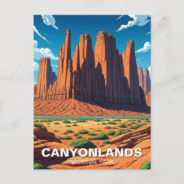 Moab Utah Canyonlands National Park Needles Postcard (Front)