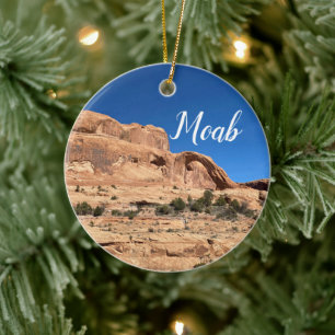 Moab Utah Christmas Ceramic Ornament