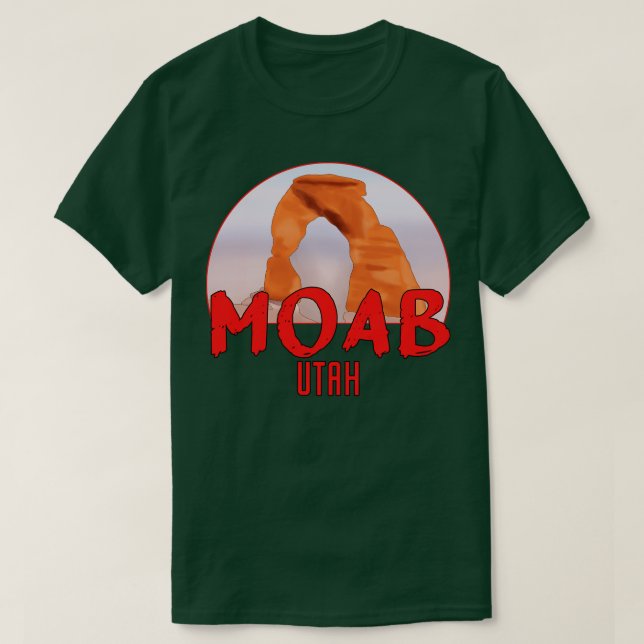 Moab Utah Delicate Arch T-Shirt (Design Front)