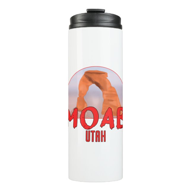 Moab Utah Delicate Arch Thermal Tumbler (Front)