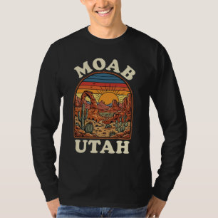 Moab Utah Desert Sunset Retro Southwest Travel T-Shirt