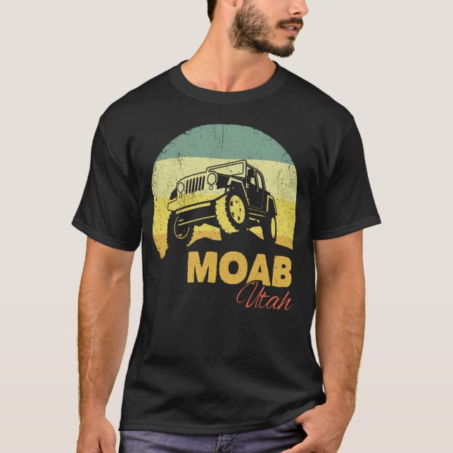 Moab Utah Gift for Off Roading - Utah Souvenir 4x4 T-Shirt (Front)