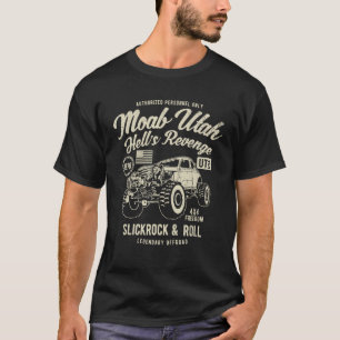 Moab Utah Hells Revenge 4x4 Vintage Distressed Sty T-Shirt