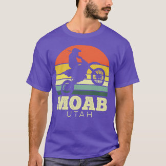 Moab Utah Motorcycle Vintage Sunset T-Shirt