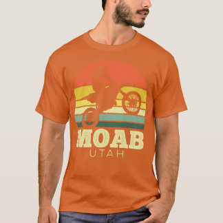 Moab Utah Motorcycle Vintage Sunset T-Shirt