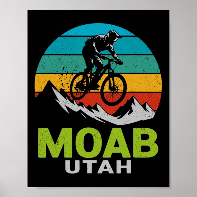 Moab Utah Mountain Biking Adventure  Poster (Front)