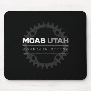 Moab Utah Mountain Biking Mtb Shirt - Vintage Mtb Mouse Pad