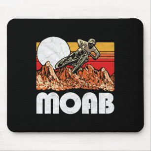 Moab Utah Mountain Biking Vintage Retro 80s Vibe G Mouse Pad