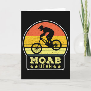 Moab Utah Mtb Vintage Downhill Mountain Biking Tra Card