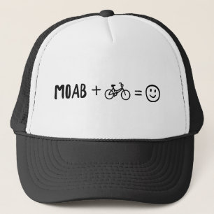 Moab Utah Plus Bikes Makes You Happy Trucker Hat