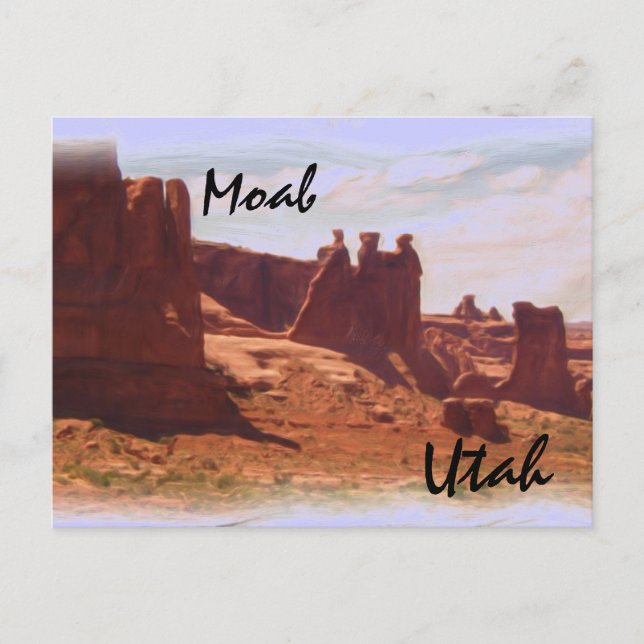 Moab Utah postcard (Front)