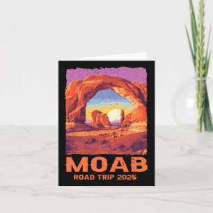 Moab Utah Road Trip 2025 Hiking Mountains Outdoor Card