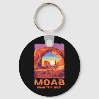 Moab Utah Road Trip 2025 Hiking Mountains Outdoor Key Ring
