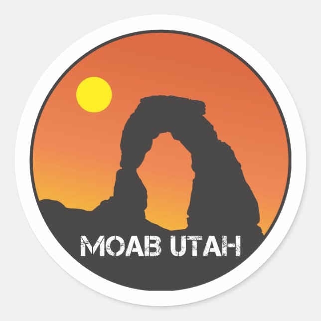 Moab Utah Sticker (Front)