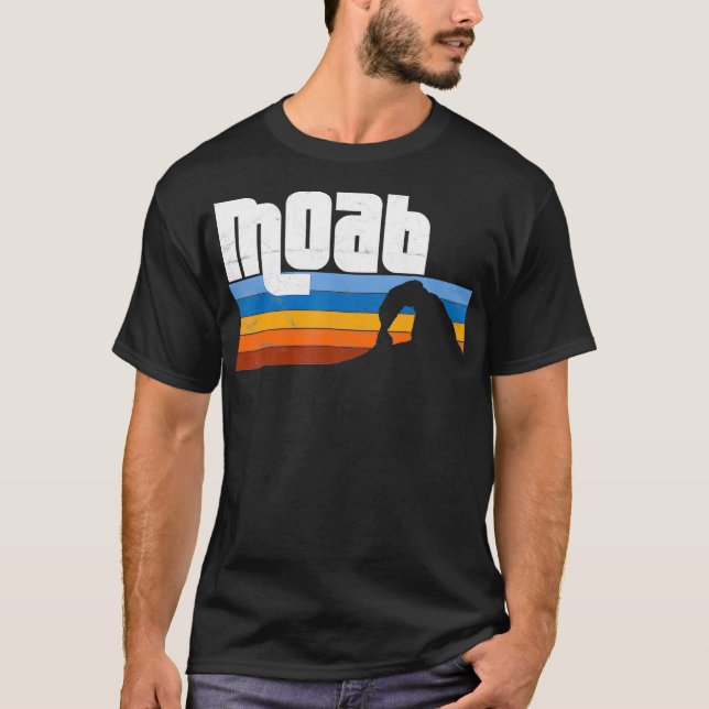 Moab Utah UT Arches Canyonlands National Park Retr T-Shirt (Front)