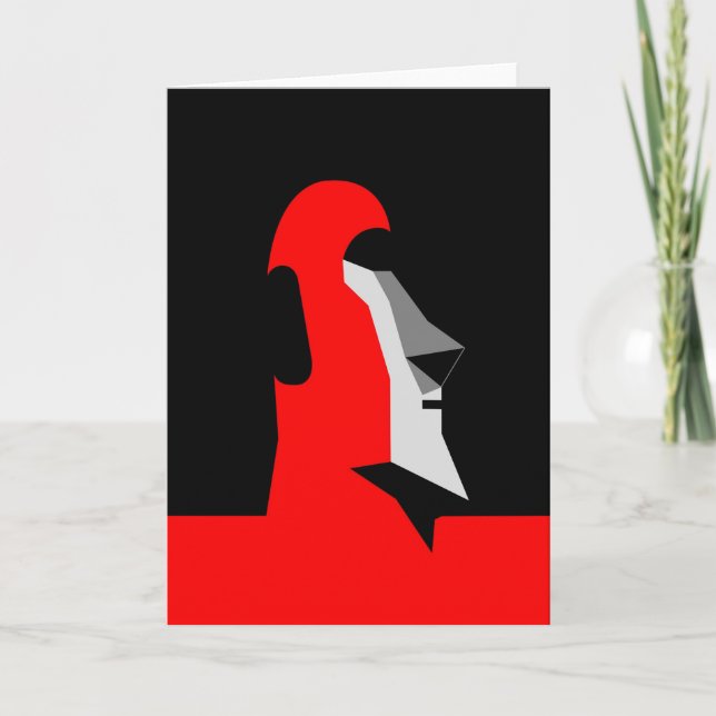 Moai Holiday Card (Front)