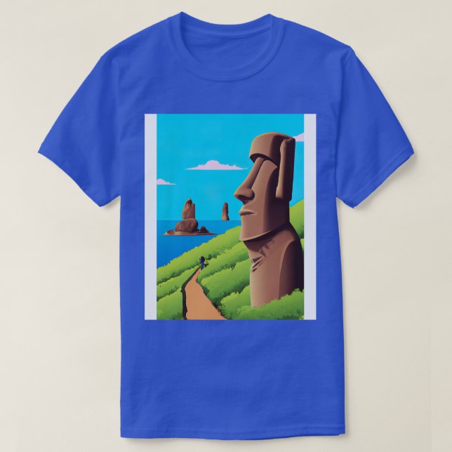 Moai Monumental Statues T-Shirt (Design Front)