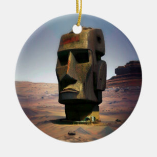 Moai of Mars Wombott Collector Ceramic Ornament