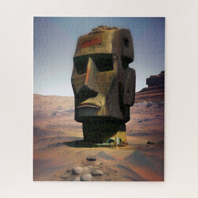 Moai of Mars Wombott Collector Jigsaw Puzzle (Vertical)