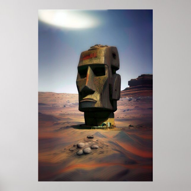 Moai of Mars Wombott Poster (Front)