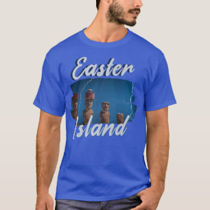 Moai Statue Easter Island At Night Easter Island 4 T-Shirt