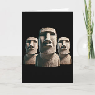 Moai Statue, Moai Monoliths, Easter Island Moai Card