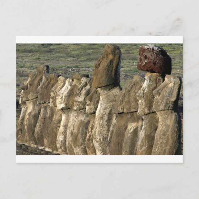 Moai statues Rapa Nui (Easter Island) Postcard (Front)