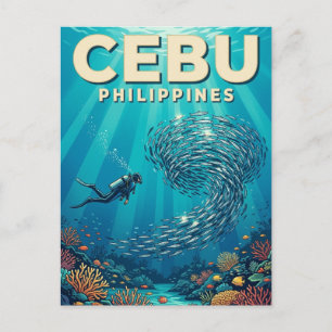 Moalboal Sardine Run Philippines Postcard