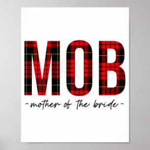 Mob Mother Of The Bride Wedding Shower Wedding Bac Poster