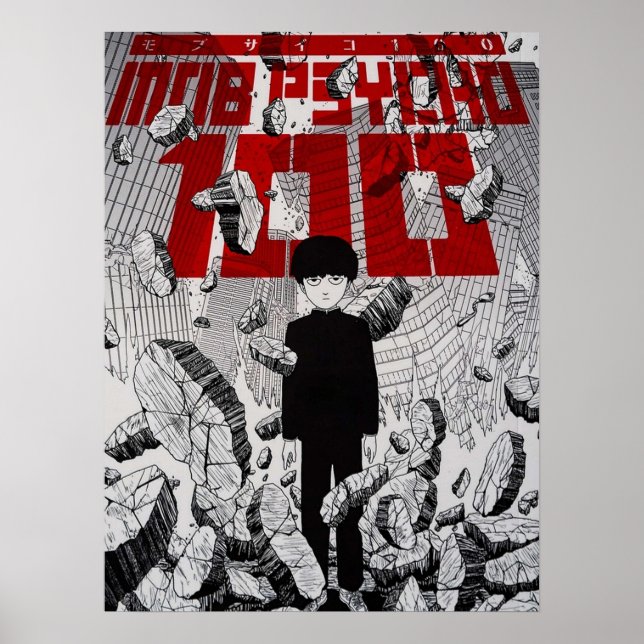 Mob Psycho 100 Vintage Poster (Front)