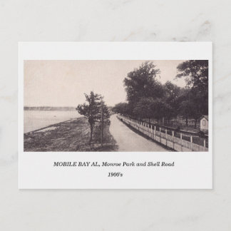 Mobile Alabama AL, Monroe Park 1900s vintage Postcard