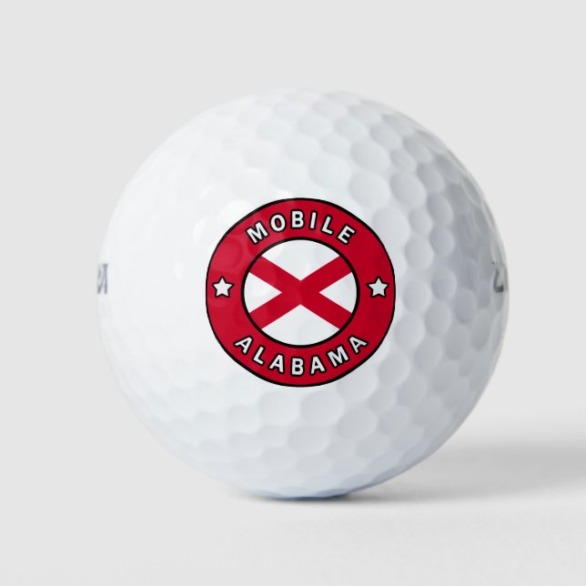 Mobile Alabama Golf Balls (Front)