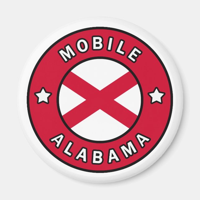 Mobile Alabama Magnet (Front)