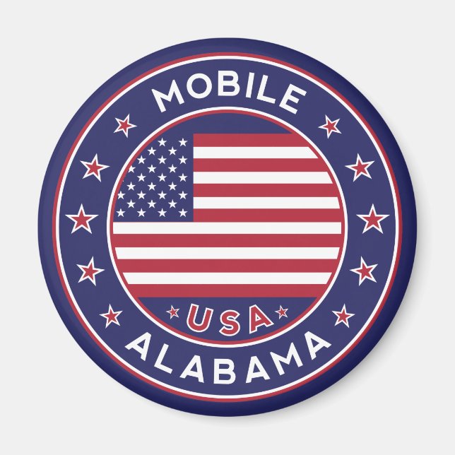 Mobile, Alabama Magnet (Front)