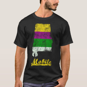 Mobile Alabama Mardi Gras Fat Tuesday Festive Cele T-Shirt