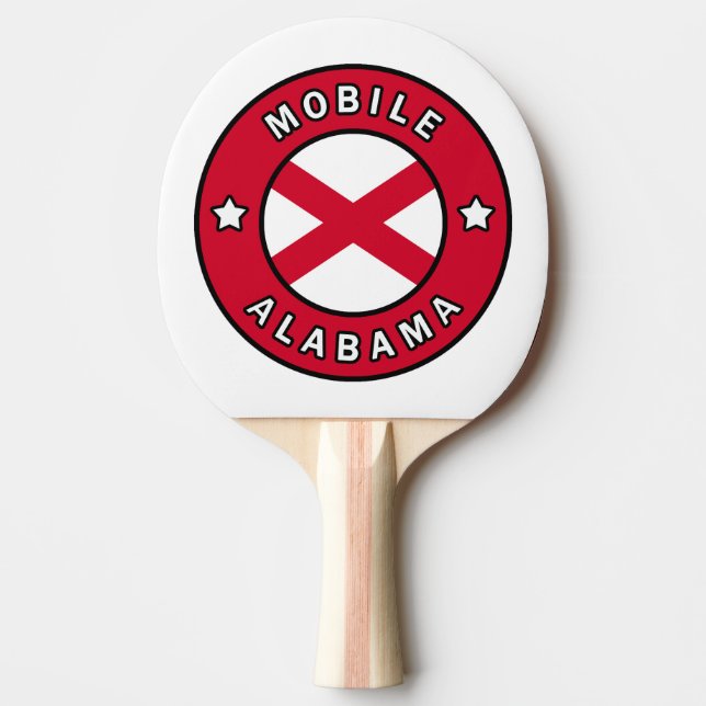 Mobile Alabama Ping Pong Paddle (Front)