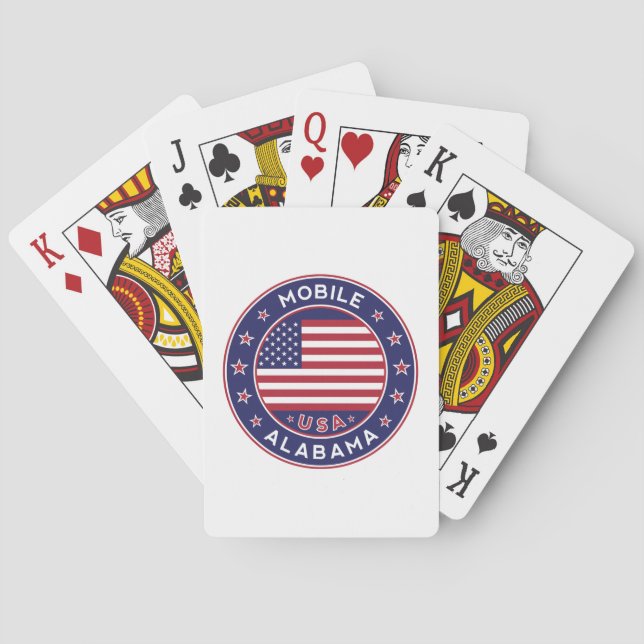 Mobile, Alabama Playing Cards (Back)